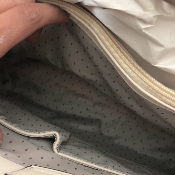 NWT Vanessa Williams lush large tote bag off white - Picture 7 of 12